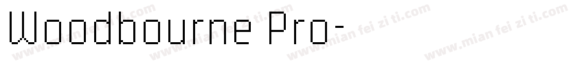 Woodbourne Pro字体转换